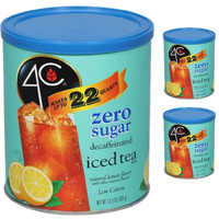 4C Light Powdered Drink Mix Cannisters, Zero Sugar Decaffeinated Iced Tea, 22 Quarts, Family Sized Cannister, Low Calorie, Thirst Quenching Flavors (Light Decaf Iced Tea, 13.9 Ounce (Pack Of 2))