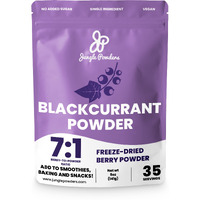 Jungle Powders Black Currant Powder 5 Ounce Bag Freeze Dried Currants Fruit Black Current Tea Juice, Black Currant Jam, Black Currant Candy, Currant Extract For Smoothies, Baking, Flavoring