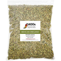 1Lb Dried Mexican Oregano Food Service Size. Perfect For Taco Seasoning, Mexican Food, Tamales, Meats, Enchiladas, Cheese, Salads. Rich Flavor Spices For Mexican Recipes By 1400S Spices