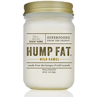 Desert Farms - Real Organic Cooking Camel Hump Fat - Halal, Paleo And Keto Certified - Quickly Melting Use For Fry [High Smoke Point] - 31 Fatty Acids & Gluten-Free - Made In The Usa [14 Oz]