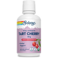 Solaray Organic Tart Cherry 100% Juice Concentrate | Healthy Uric Acid Levels & Joint Support | 16 Servings | 16 Fl Oz