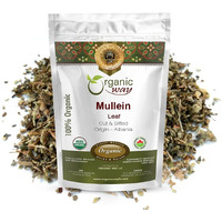 Organic Way Mullein Leaf | Herbal Tea (Verbascum Thapsus) Cut & Sifted - European Wild-Harvest | Organic & Kosher Certified | Non Gmo & Usda Certified | Origin - Albania (1Lbs / 16Oz)