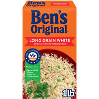 Ben's Original Converted Brand Enriched Long Grain White Rice, Parboiled Rice, 1 Lb Box (Pack Of 12)
