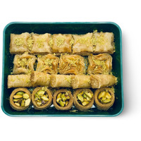 Cedar Pastries 19Pc Pistachio, Cashew, & Walnut Baklava Assortment - Kosher & Halal Certified - Small Box