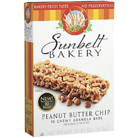Sunbelt Bakery Peanut Butter Chip Chewy Granola Bars, 50-1.1 Oz Bars (5 Boxes)