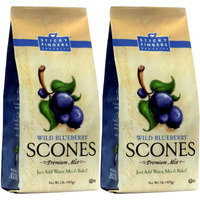 English Scone Mix, Wild Blueberry By Sticky Fingers Bakeries - Easy To Make English Scones Fresh Baked, Makes 12 Scones (2Pk)