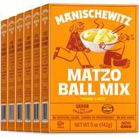 Manischewitz Matzo Ball Mix, 5 Oz. (6 Pack) Easy Prep | Kosher For Passover | Nothing Artificial | No Msg | Classic Fluffy Texure