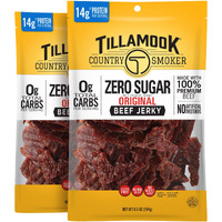 Tillamook Country Smoker Zero Sugar Original Keto Friendly Beef Jerky, 6.5 Ounce (Pack Of 2)