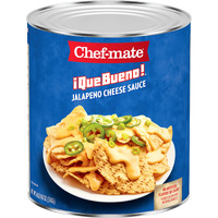 Chef-Mate Que Bueno Spicy Nacho Cheese Sauce, Jalapeno Queso, Canned Food, 6 Lb 10 Oz (#10 Can Bulk)