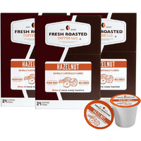 Fresh Roasted Coffee, Decaf Hazelnut, Flavored Coffee Pods, 72 Count