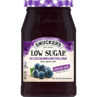 Smucker's Low Sugar Concord Grape Jelly 15.5Oz Jars (Pack Of 3)