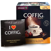 Roasted Organic Black Fig Powder - Caffeine Free Herbal Energy Drink Box Of 20 Tea Bags/Sachets