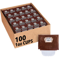 Heinz Bbq Sauce Dip Cup Single Serve Packet (1 Oz Packets, Pack Of 100)