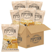 Heirloom Truffle Mini Popcorn By Pipcorn - 4.5Oz 6Pk - Healthy Snacks, Gluten Free Snacks, Heirloom Corn, Salty Snacks, Black Truffle