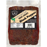 Buffalo Bills 18Oz Black Pepper Western Cut Big Slab Beef Jerky (15 Beef Jerky Slabs Per Bag)