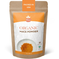 Spicy Organic Ground Mace - 100% Pure Usda Organic -Non-Gmo Mace Spice -16 Oz