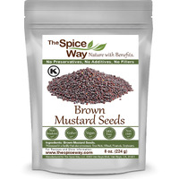 The Spice Way Brown Mustard Seeds - Whole Seeds, 8 Oz