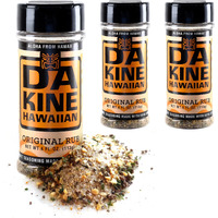 Da Kine Hawaiian Premium Bbq Dry Rub Seasoning - Authentic Bbq Seasoning Blend, Perfect Gourmet Rub Spices For Smoking, Grilling & Cooking - Gluten-Free, Low Sodium, No Msg - Original Flavor (4 Oz. - 3 Pack)