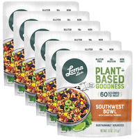 Loma Linda - Plant-Based Complete Meal Solution 10 Oz. Packets (Southwest Chipotle Bowl, 6 Pack)