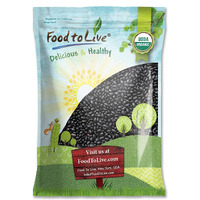 Food To Live - Organic Black Beans, 15 Pounds Non-Gmo, Whole Dried Beans, Sproutable, Vegan, Kosher, Bulk. Great Source Of Plant Based Protein, Fiber. Great For Bean Soup, Salads, Chili.