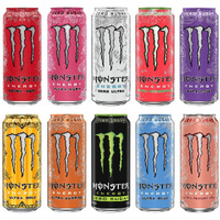 Monster Energy Sampler Pack, Super Drink 10 Flavor Variety Pack - 16 Fl Oz Cans (10 Pack) By Gsuila, 16.0 Fluid_Ounces