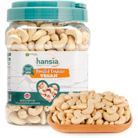 Hansia Roasted Cashew Vegan, Dry Roasted Unsalted Superfood, Fresh, Healthy, Low Sodium Snacks, Rich Of Protein & Natural Fiber, Protein, Vitamin And Iron |Gift Giving (Roasted Cashew, 2.2 Pounds (Pack Of 1))