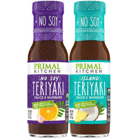 Primal Kitchen No Soy Teriyaki Sauce Variety 2-Pack, Made With Real Ingredients, Includes 1 Island Teriyaki & 1 Original Teriyaki