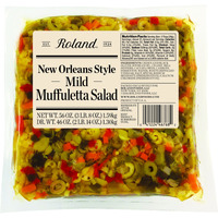 Roland Foods New Orleans Style Mild Muffuletta Salad, Sourced In The Usa, 56-Ounce Pouch