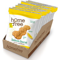 Homefree Treats You Can Trust Gluten Free Mini Cookies, Single Serve, Lemon Burst, 1.0 Ounce (Pack Of 10)