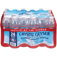 Crystal Geyser Natural Alpine Spring Water, Drinking Water Bottled At The Source, 16.9Oz Bottles, 24-Pack
