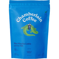 Chamberlain Coffee Blue Matcha Latte - Vegan Matcha Latte With Oat Milk - Antioxidant Rich, Blue Butterfly Pea Flower + Japanese Matcha Powder - 10 Servings