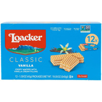 Loacker Premium Vanilla Wafers, 45G/1.59Oz (Pack Of 12)