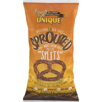 Unique Pretzels - Sprouted Splits Pretzels, Homestyle Baked, Certified Ou Kosher And Non-Gmo, 8 Ounce Bag