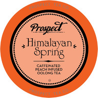 Prospect Tea Himalayan Spring Peach Infused Oolong Tea Pods Compatible With K Cup Brewers Including 2.0, 40 Count