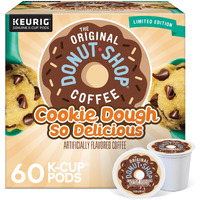 The Original Donut Shop Cookie Dough So Delicious Coffee, Single-Serve Keurig K-Cup Pods, 60 Count