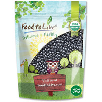 Food To Live - Organic Black Beans, 5 Pounds Non-Gmo, Whole Dried Beans, Sproutable, Vegan, Kosher, Bulk. Great Source Of Plant Based Protein, Fiber. Great For Bean Soup, Salads, Chili.