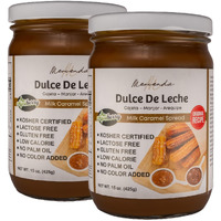 Merienda Dulce De Leche Argentino Milk Caramel Spread - Original Argentinean Recipe - Creamy And Smooth Caramel Sauce - Gluten-Free, No Palm Oil, No Artificial Colors (15 Oz, Original) - Pack Of 2