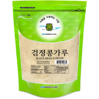Rom America Roasted Black Soybean Powder Black Kuromame Kinako Soy Flour For Soy Milk, Injeolmi, Asian Cooking, Baking - Health Superfood, High In Fiber And Protein - ????? - 1 Pound (Pack Of 1)