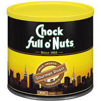 Chock Full Onuts Gourmet Roast Ground Coffee, Mild Roast - A Light, Smooth And Aromatic Mild Blend (26 Oz. Can)