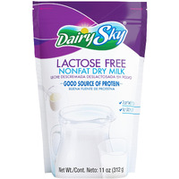 Dairysky Lactose Free Milk Powder 11 Oz - Skim Milk Powder, Non Gmo Fat Free For Baking & Coffee, Kosher With Protein & Calcium | Great Substitute For Liquid Milk | Rbst Hormone-Free