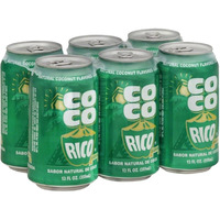 Coco Rico Coconut Soda (Pack Of 6),12 Fl Oz / 355 Ml Can