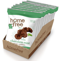 Homefree Chocolate Mint Mini Cookies, Gluten Free, Nut Free, Vegan, Individually Wrapped Packs, School Safe And Allergy Friendly Snack, 0.95 Oz. (Pack Of 10)
