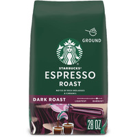 Starbucks Espresso Roast - Ground Coffee 28Oz (4 Bags)