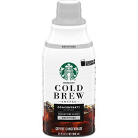 Starbucks Cold Brew Coffee Concentrate, Sweetened Signature Black, 100% Arabica, Multi-Serve Bottle (32 Fl Oz)