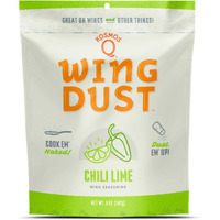 Kosmos Q Chili Lime Wing Dust - 5 Oz Bag For Wings, Popcorn, Fish & More - Dry Bbq Wings Rub With Spicy & Zesty Flavor (Chili Lime)