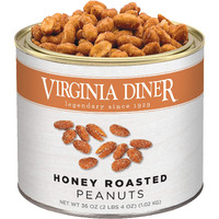 Virginia Diner - Gourmet Extra Large Honey Roasted Virginia Peanuts, 36 Ounce Tin
