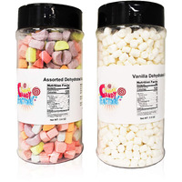 Sarah's Candy Factory Variety Dehydrated Marshmallow Bits, Vanilla Marshmallows In Jar, Assorted Marshmallows In Jar (Vanilla-Assorted)