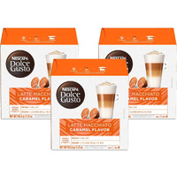 Nescafe Dolce Gusto Coffee Pods, Caramel Macchiato, 16 Capsules, Pack Of 3