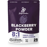 Jungle Powders Blackberry Powder 3.5 Ounce Bag Freeze Dried Blackberries Fruit Additive Free Unsweetened Smoothie Superfood Nordic Wild Blackberry Extract For Baking Flavoring Dry Black Berry Powder