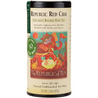 The Republic Of Tea Republic Red Chai Red Rooibos Herbal Tea, 50 Tea Bag Tin